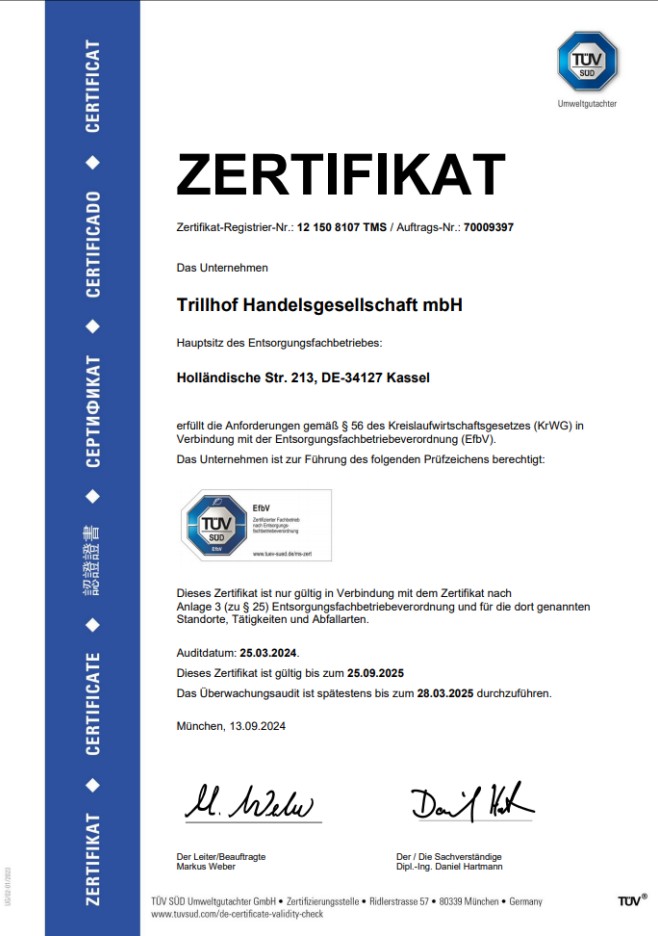 [... Trillhof Zertifizierung ...]